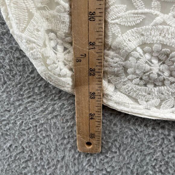 Sezane Pali Embroidered Dress White lace boho intricate short sleeve mini - Picture 12 of 16